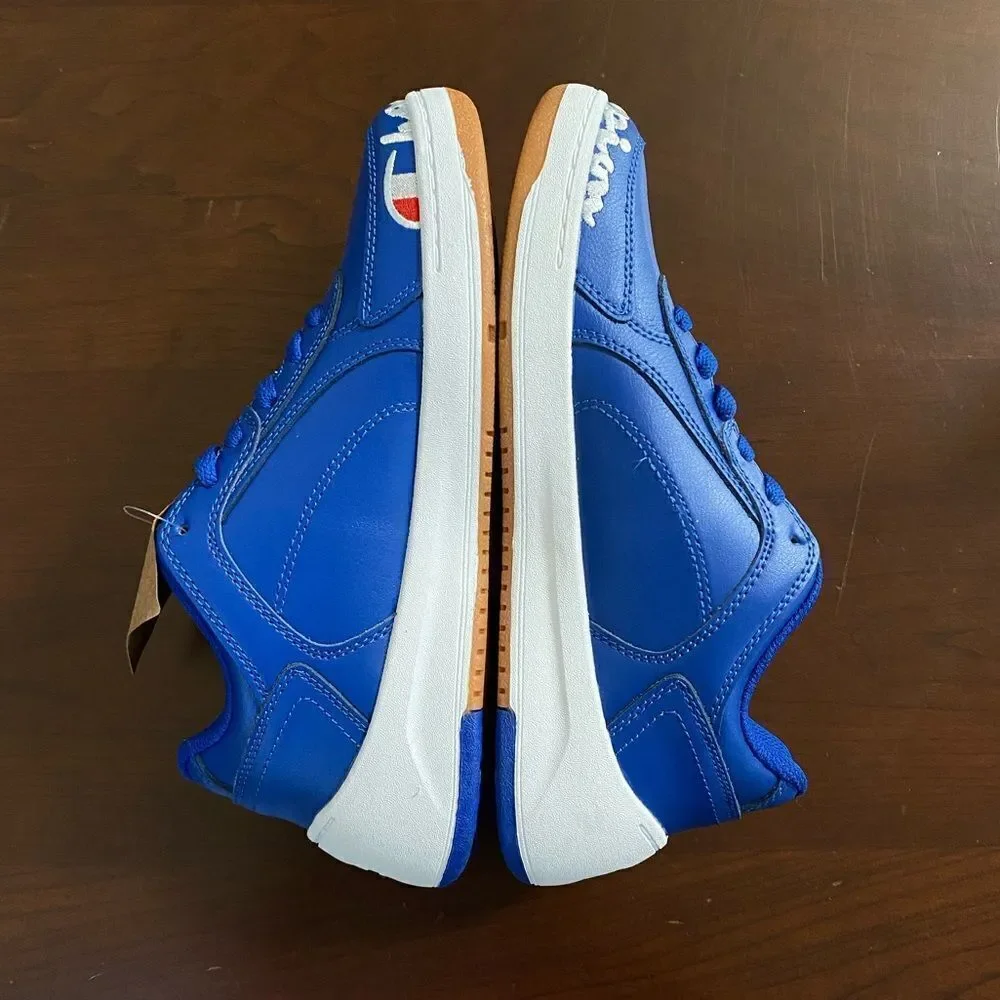 NWT Champion Super C Court Leather Shoe Blue Youth